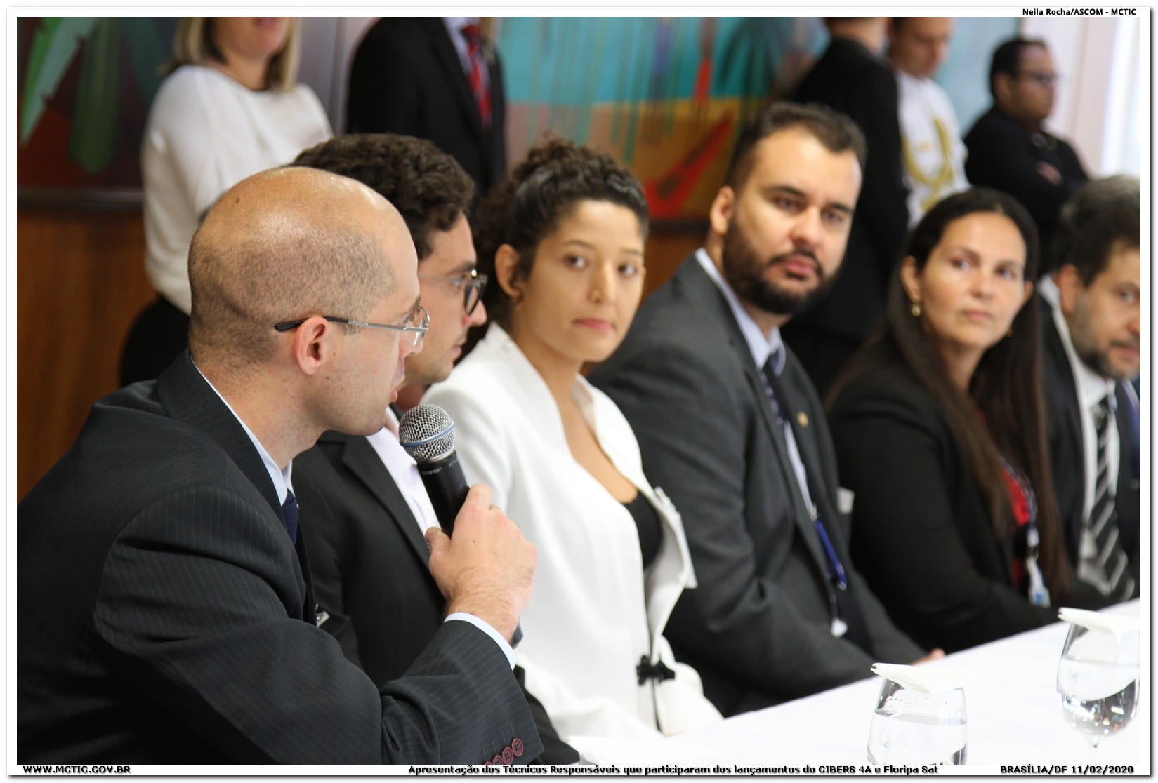 Leonardo Kessler Slongo giving speech during the ceremony